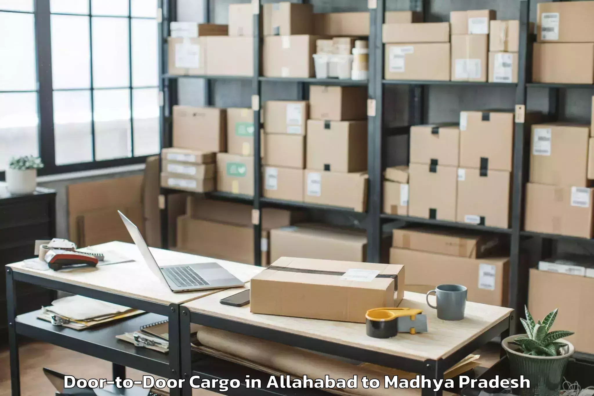 Professional Allahabad to Orchha Door To Door Cargo